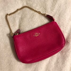 Pink Coach Clutch Bag